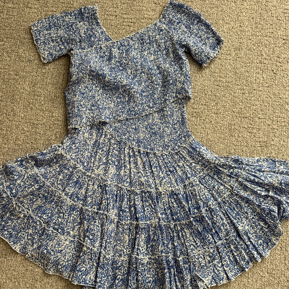 POUPETTE ST BARTH
Soledad shirred printed minidress M